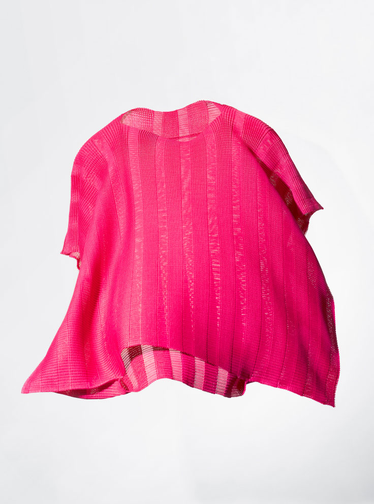 STRIPE A-POC STRETCH PLEATS