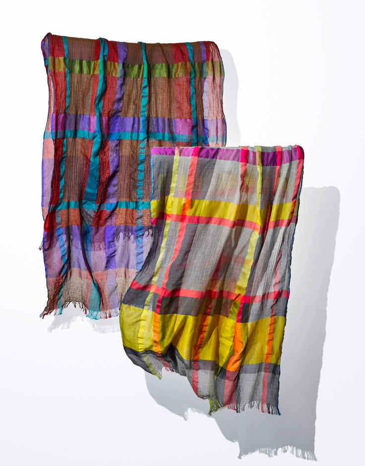SHEER CHECK STOLE