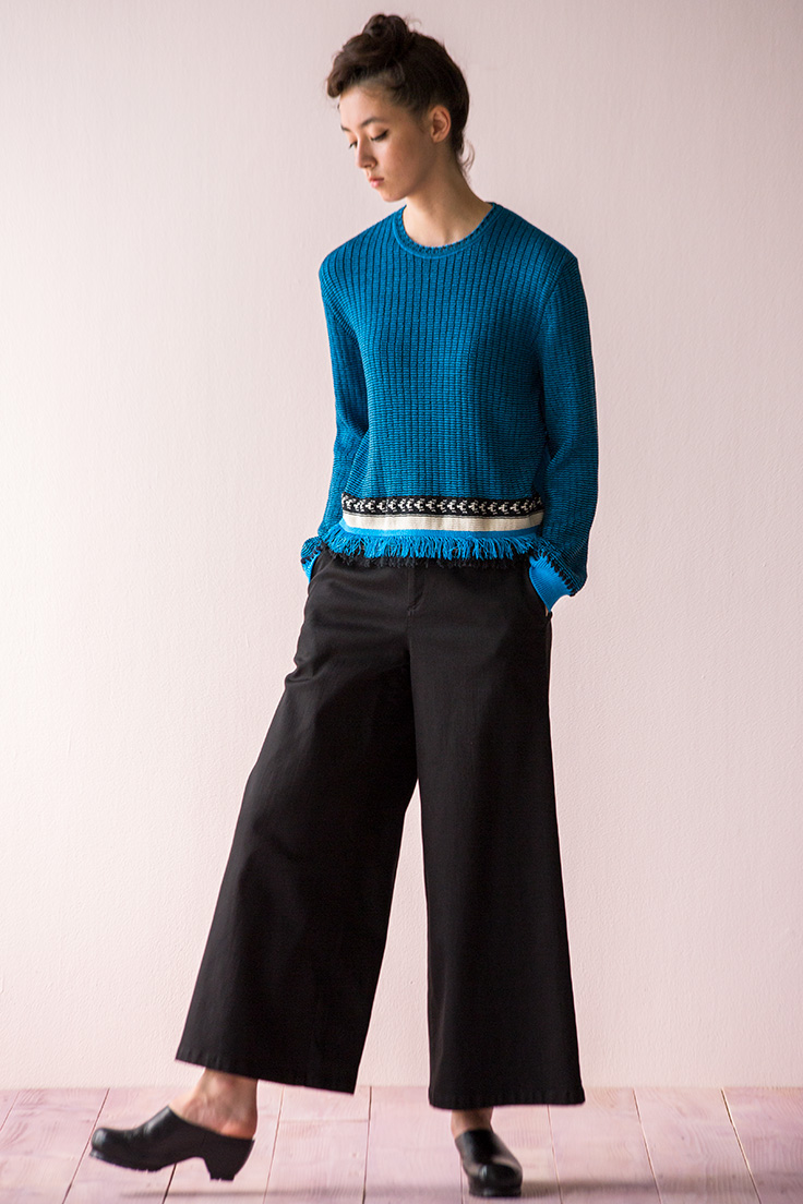 MIXED FRINGE KNIT