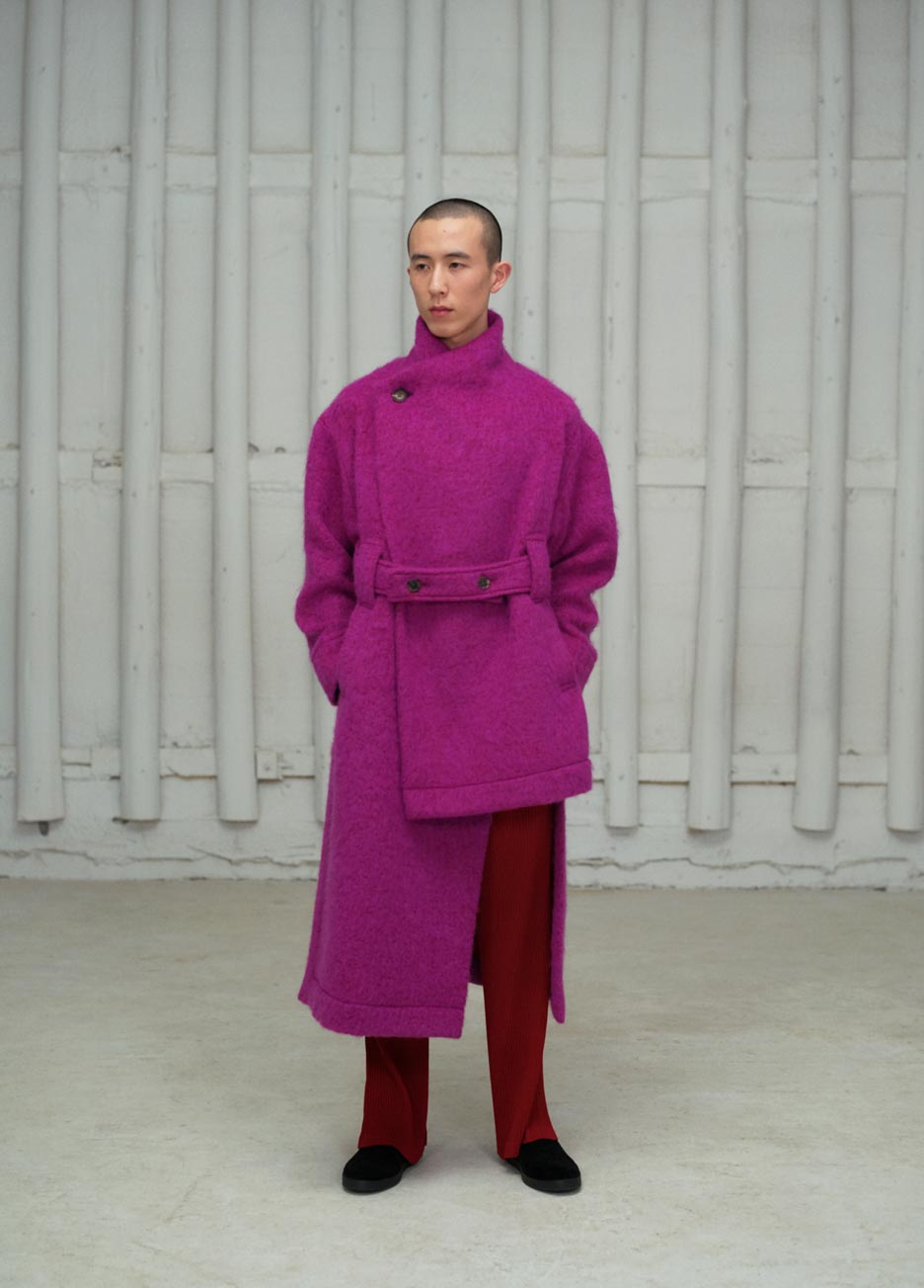 CLIP MOHAIR COAT
