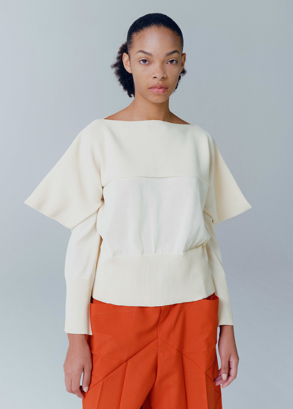 SQUARE STACK KNIT