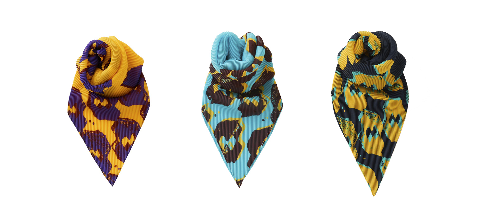 STEP BLOCK PRINT PLETAS STOLE