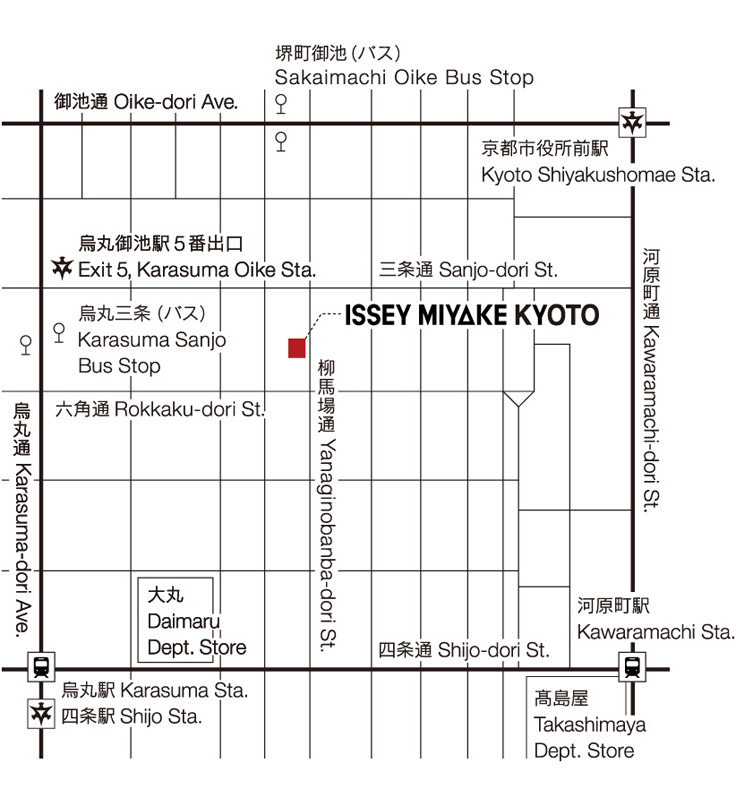 ISSEY MIYAKE KYOTO 地图