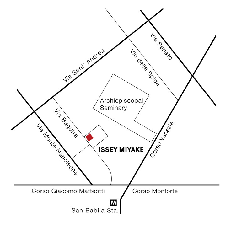 ISSEY MIYAKE / MILAN 地図