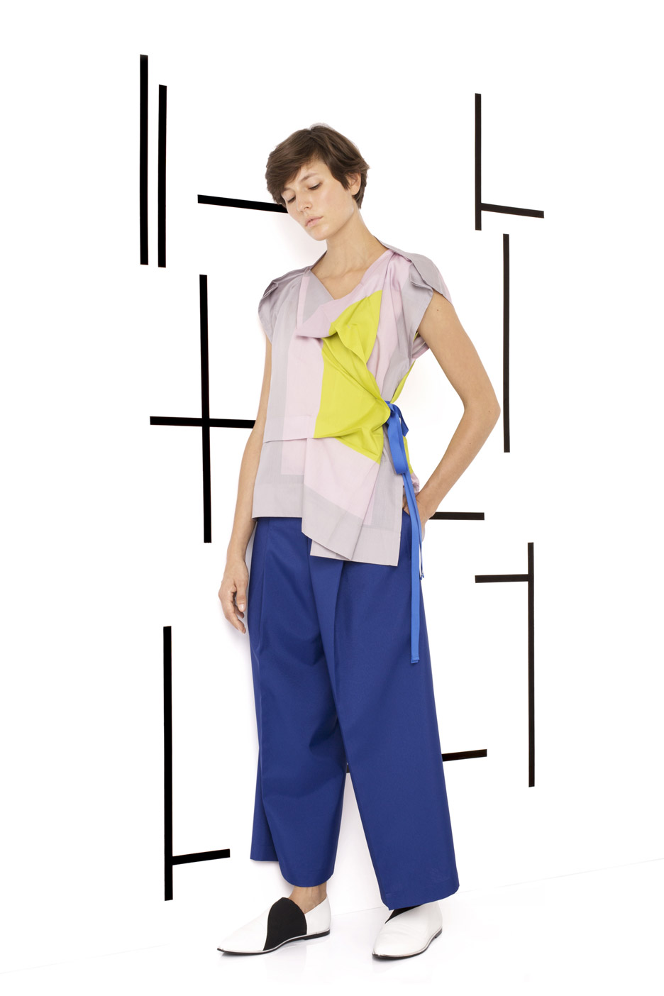 TUCKED PRINT T